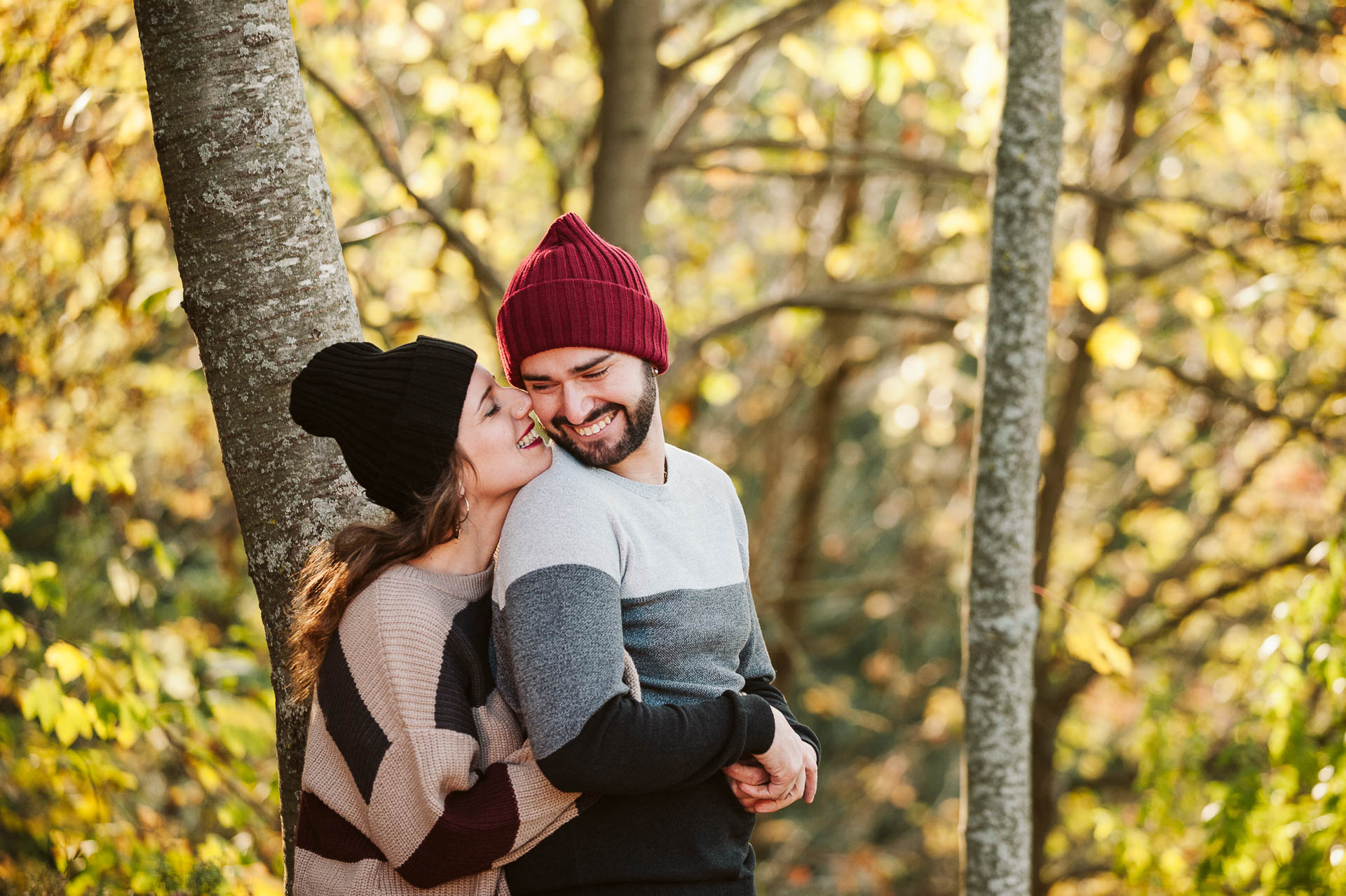 servizio fotografico prematrimoniale autunnale